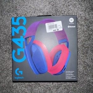 NEW Logitech G435 Wireless Bluetooth Gaming Headset - Blue/Raspberry